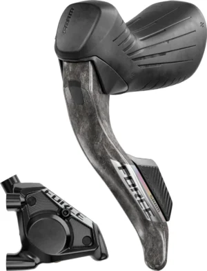 SRAM Manete de mudanças/travão Force eTap® AXS E1 HRD Conjunto de travões de disco FM 2x12 velocidades