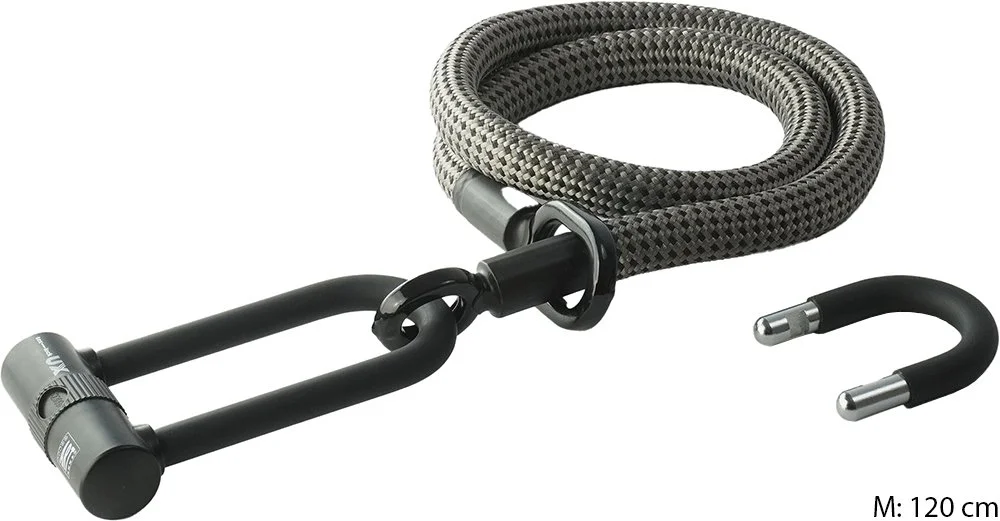 texlock Occhiello U/X - Fechadura em U com cabo têxtil com alma em aço - Image 2